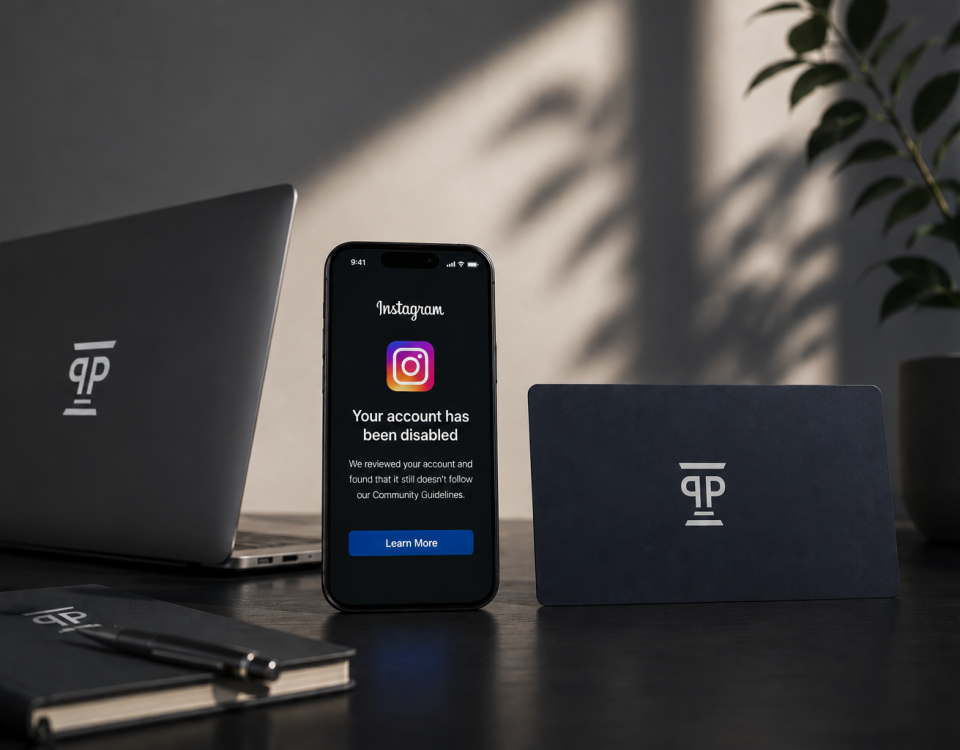 Instagram account disabled by Meta shown on smartphone during legal action case study in Cyprus